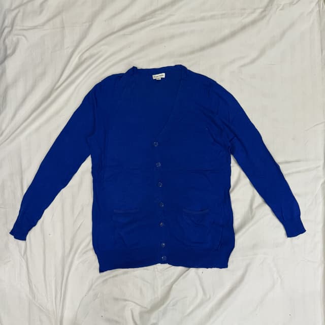 Studio Works Blue Button-Up Cardigan size Medium (M)